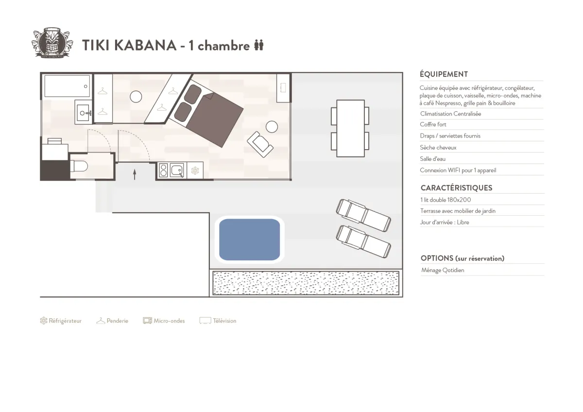 Tiki Kabana - 1 Bedroom