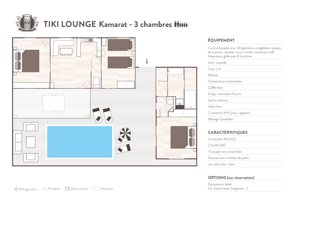 Tiki Lounge Kamarat - 3 Bedrooms